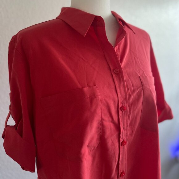 Chico's Tops - NWT Chico’s Silky Soft Camp Button-Down Shirt Size: 2 (12/14)